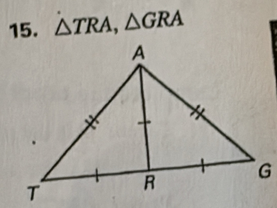 △ TRA, △ GRA