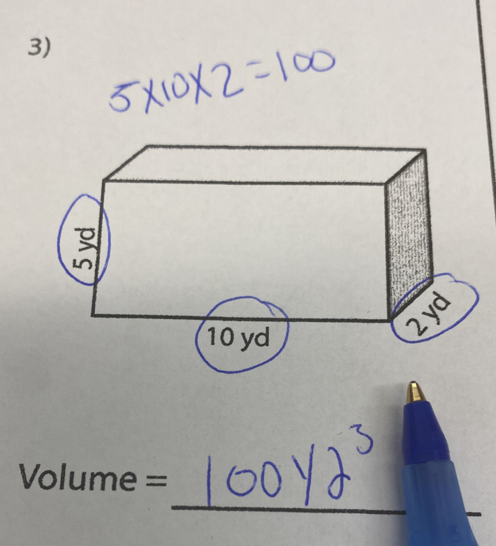 Volume =