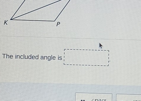 The included angle is