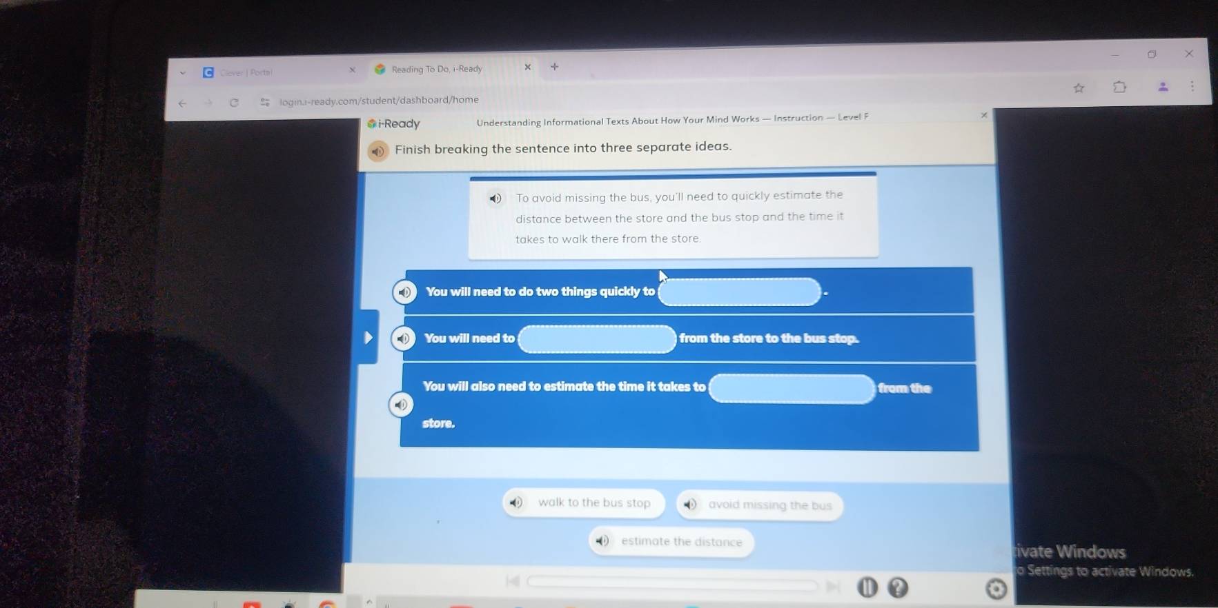 Solved: Clever | Portai Reading To Do, i-Ready login.i-ready.com ...