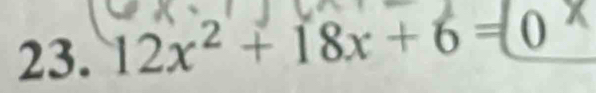 12x² + 18x + 6 =