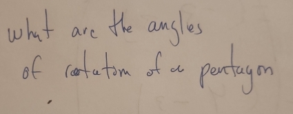 what are the angles 
of cootation of a pectayon