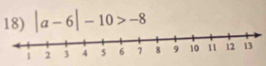 |a-6|-10>-8