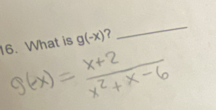 What is g(-x) ? 
_