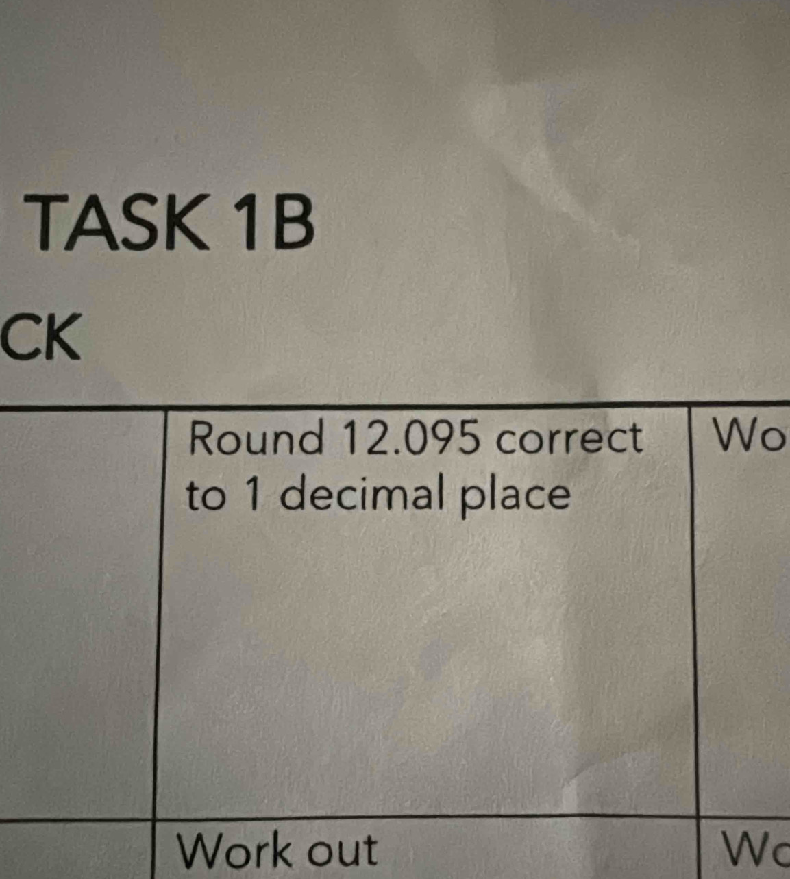 TASK 1B
CK
o
c