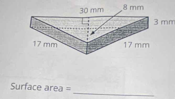 3 mm
_
Surface area =