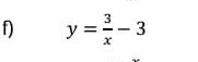 y= 3/x -3