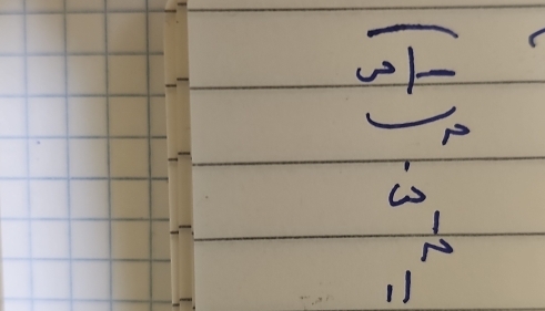 ( 1/3 )^2-3^(-2)=