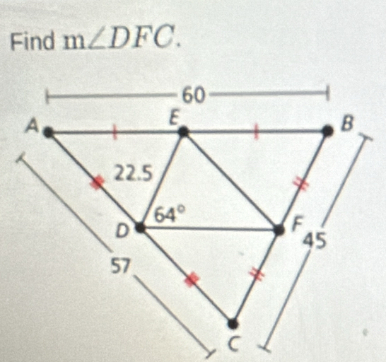 Find m∠ DFC.