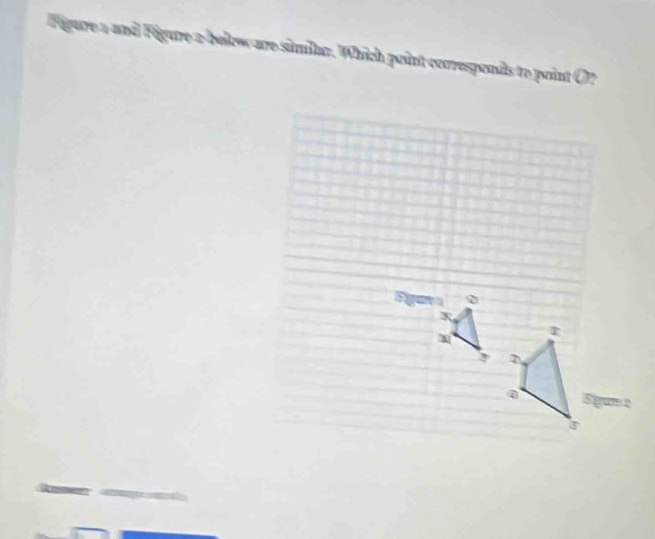 Figure a and Figure a bellow are similan. Which point corresponds to point O?