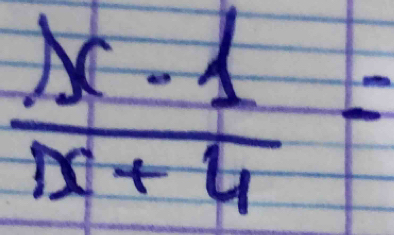  (x-1)/x+4 =