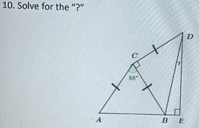 Solve for the “?”