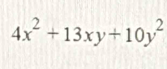 4x^2+13xy+10y^2