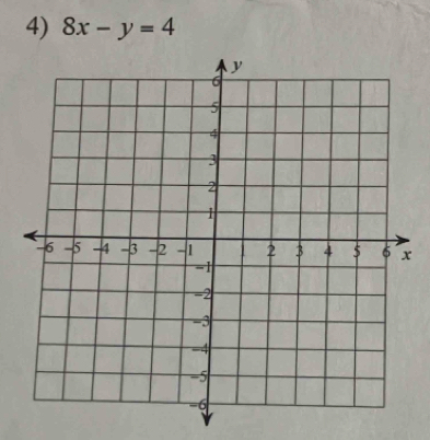 8x-y=4