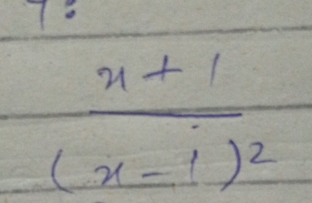 frac x+1(x-1)^2