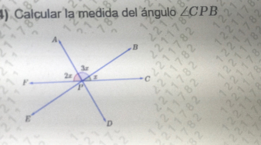 Calcular la medida del ángulo ∠ CPB