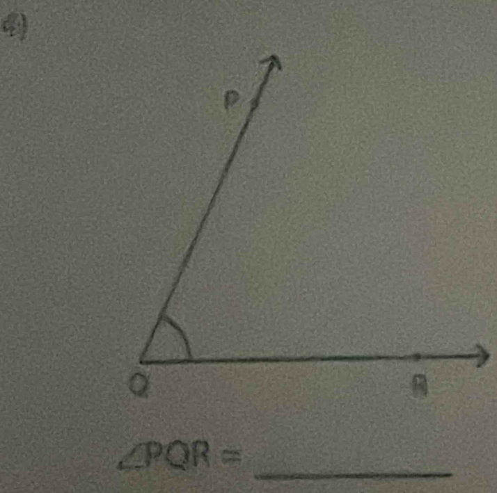 4 
_
∠ PQR=