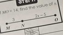 Starn
, find the value of x.