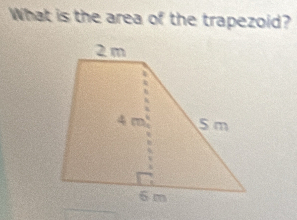 What is the area of the trapezoid?