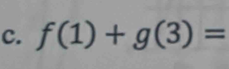 f(1)+g(3)=