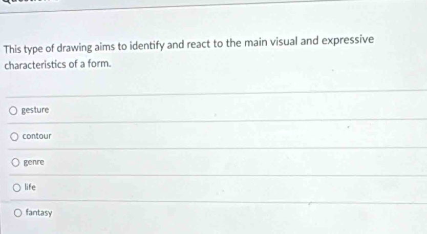Solved: This type of drawing aims to identify and react to the main ...