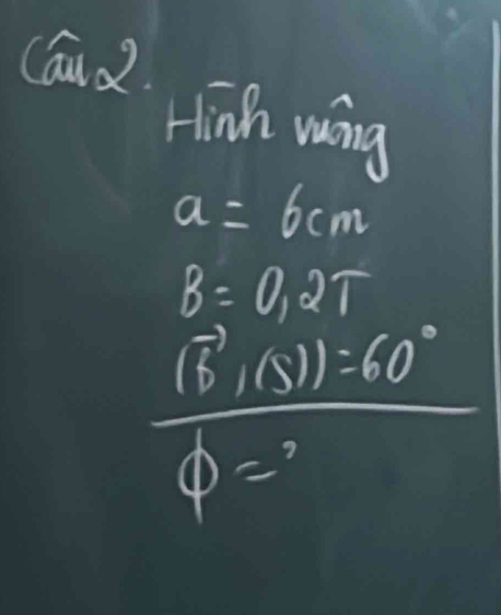 Coud 
Hinh wíng
a=6cm
B=0,2T
frac sqrt(6)/3)(2^circ 