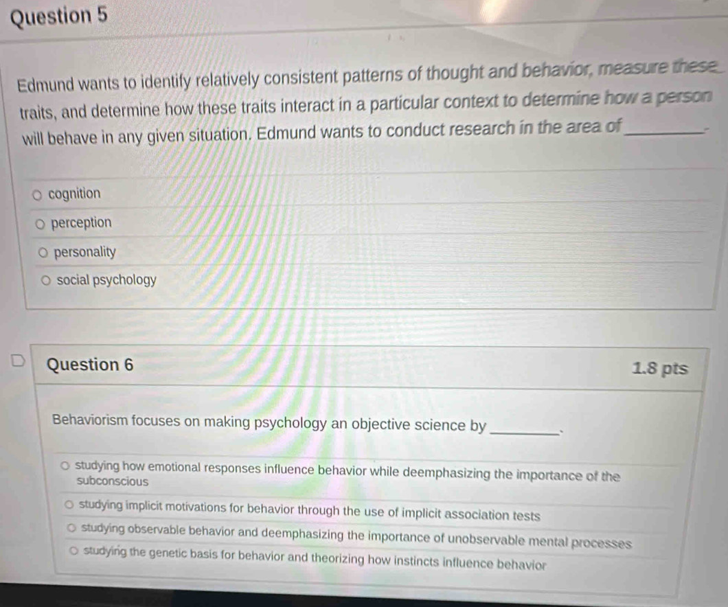 Solved: Edmund wants to identify relatively consistent patterns of ...