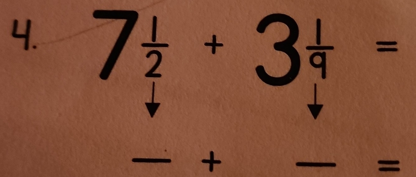 7½ ± 3ª =
_ +
_ 
=