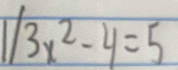 1/3x^2-4=5