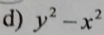 y^2-x^2