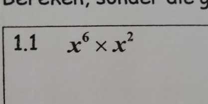 1.1 x^6* x^2