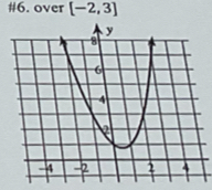 #6. over [-2,3]