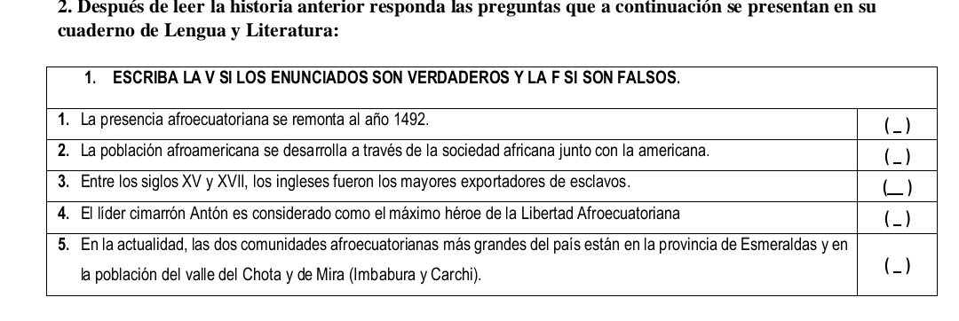 Después de leer la historia anterior responda las preguntas que a continuación se presentan en su 
cuaderno de Lengua y Literatura: