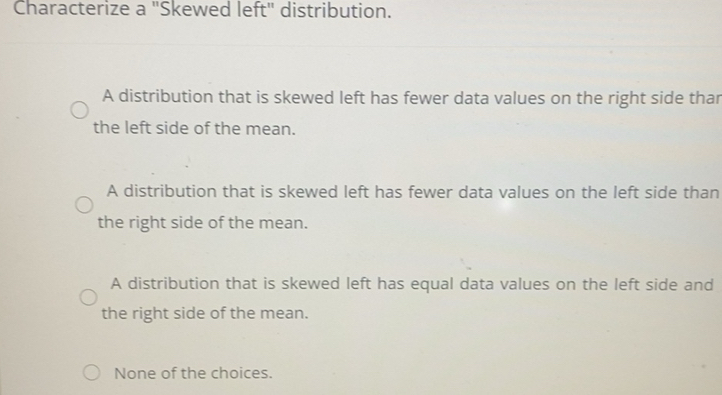 Solved: Characterize a 