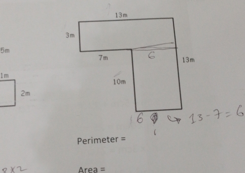 5m
1m
AÁrea =