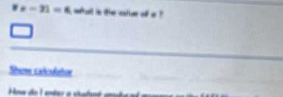 x-2i=4 wa in the catse ofl a ? 
Sow se