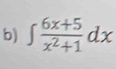 ∈t  (6x+5)/x^2+1 dx