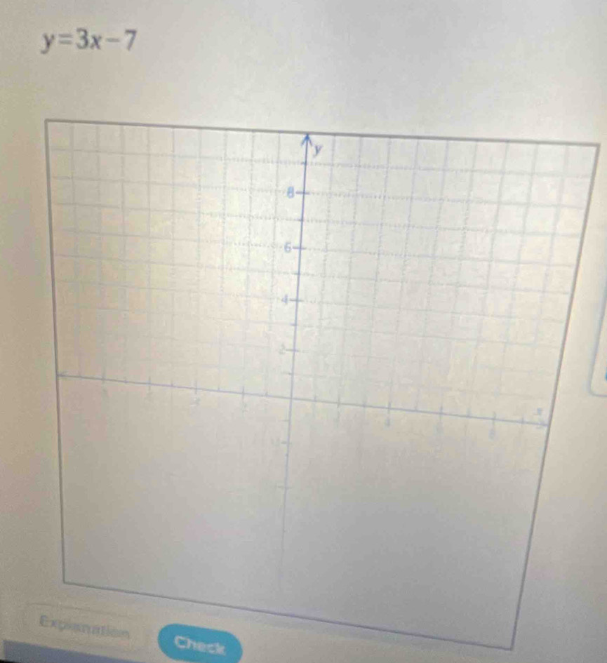 y=3x-7
n Check