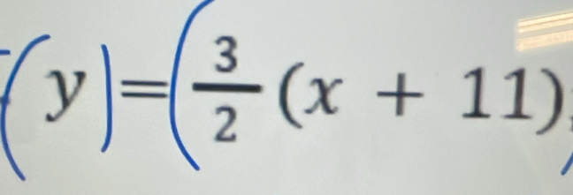 (y)=( 3/2 (x+11)