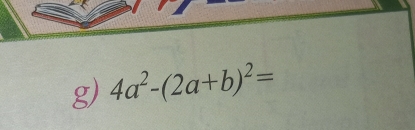 4a^2-(2a+b)^2=