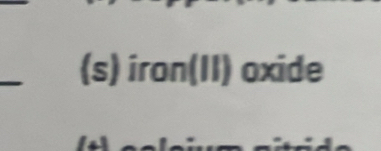 iron(II) oxide