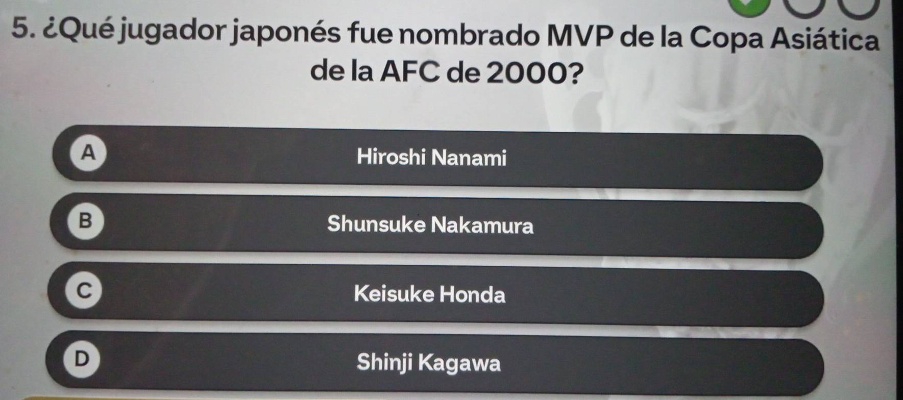 Resuelto:¿Qué jugador japonés fue nombrado MVP de la Copa Asiática de ...