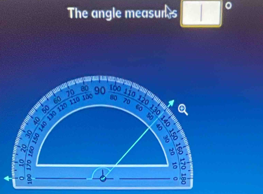 The angle measurs