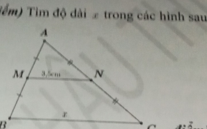 (ếm) Tìm độ dài £ trong các hình sau