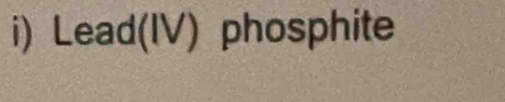 Lead(IV) phosphite