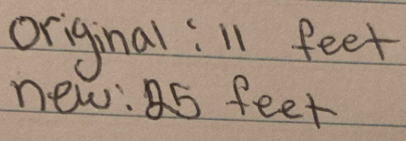 original : l1 feet
new: a5 feet