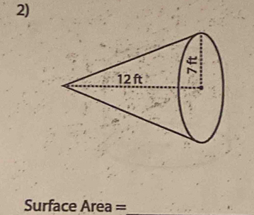 Surface Area =_