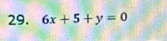 6x+5+y=0