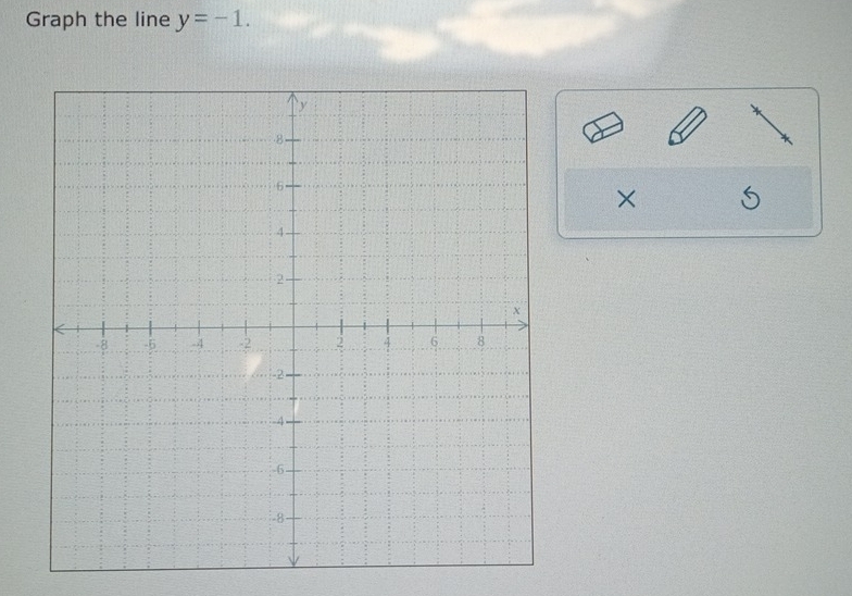 Graph the line y=-1. 
×