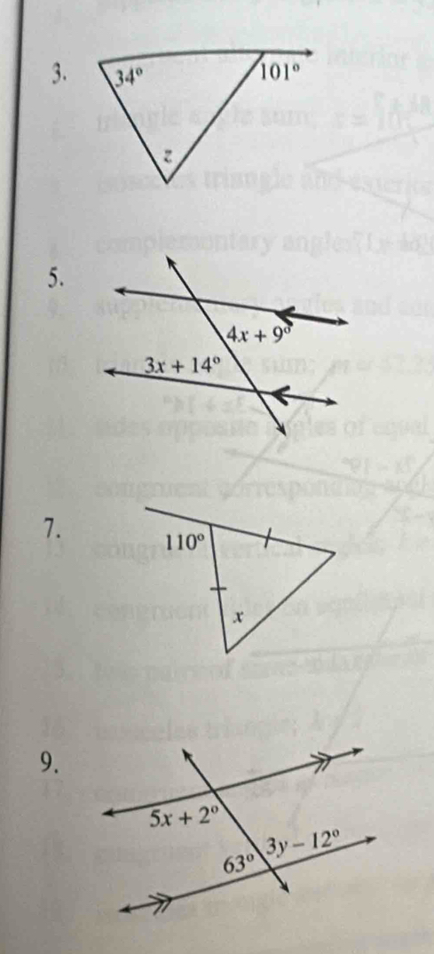 110°
x
9.